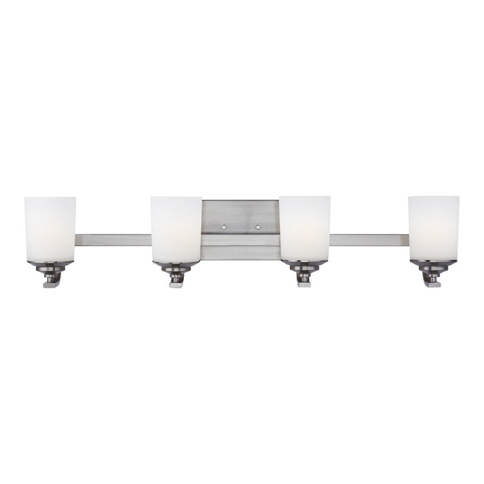 Generation Lighting 4430704-962 Four Light Wall / Bath, Brushed Nickel