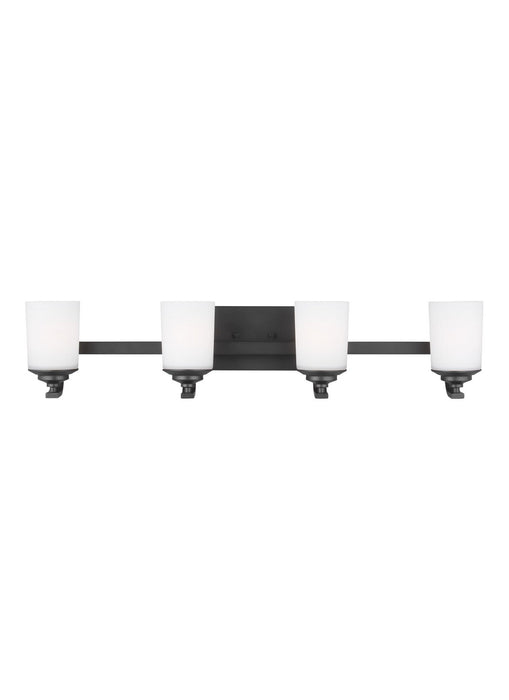 Generation Lighting 4430704EN3-112 Four Light Wall / Bath, Midnight Black