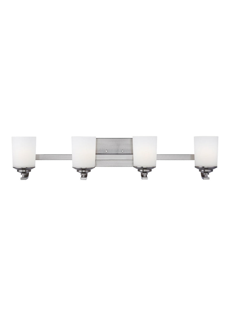 Generation Lighting 4430704EN3-962 Four Light Wall / Bath, Brushed Nickel