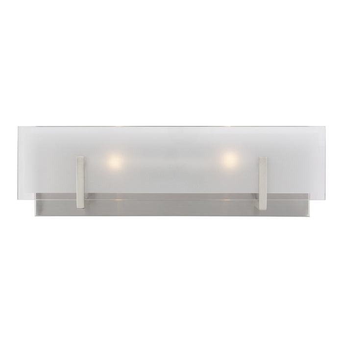 Visual Comfort Studio 4430802-962 Two Light Wall / Bath, Brushed Nickel
