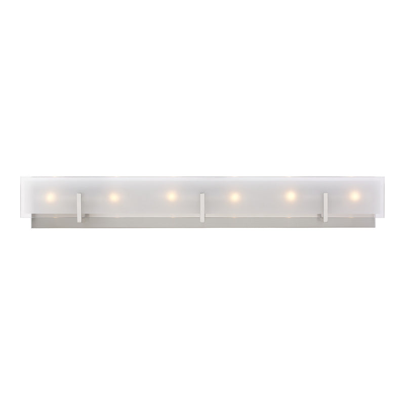 Visual Comfort Studio 4430806-962 Six Light Wall / Bath, Brushed Nickel