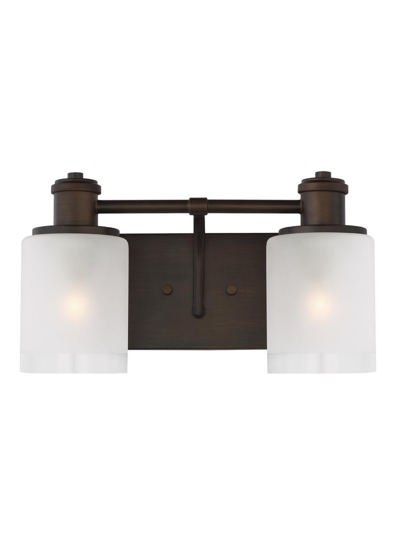 Generation Lighting 4439802EN3-710 Two Light Wall / Bath, Bronze
