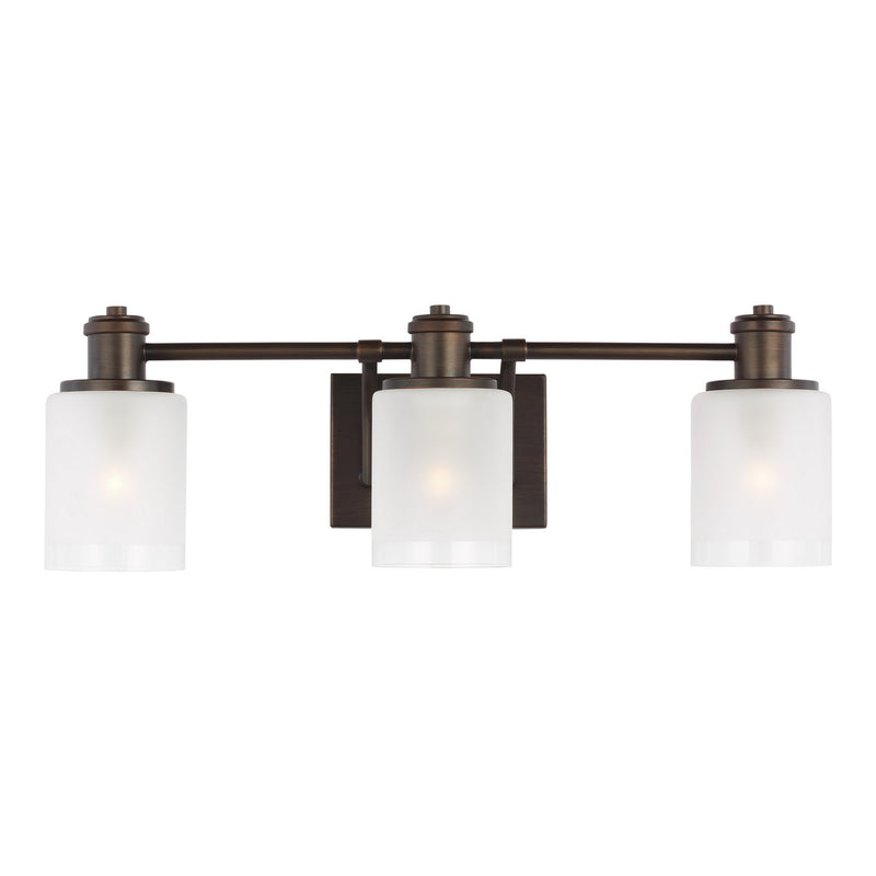 Generation Lighting 4439803-710 Three Light Wall / Bath, Bronze
