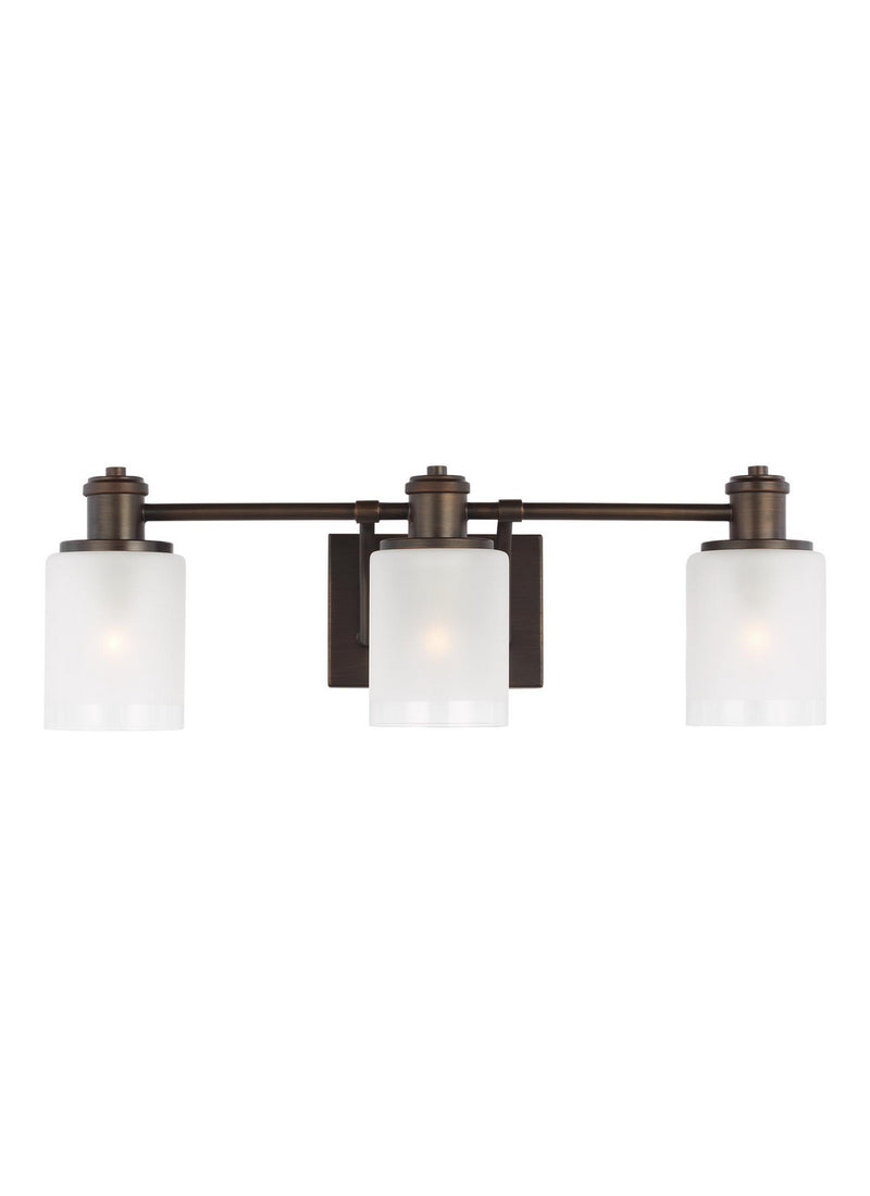 Generation Lighting 4439803EN3-710 Three Light Wall / Bath, Bronze