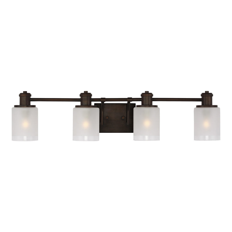 Generation Lighting 4439804-710 Four Light Wall / Bath, Bronze