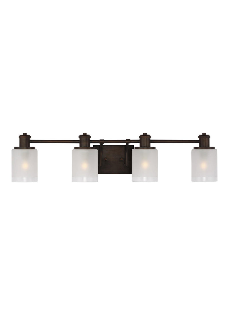Generation Lighting 4439804EN3-710 Four Light Wall / Bath, Bronze
