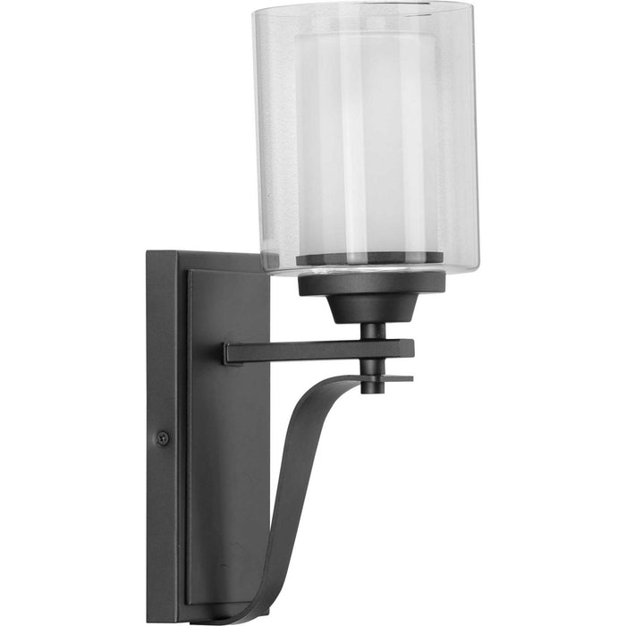 Progress Lighting P300120-143 One Light Wall Bracket, Graphite