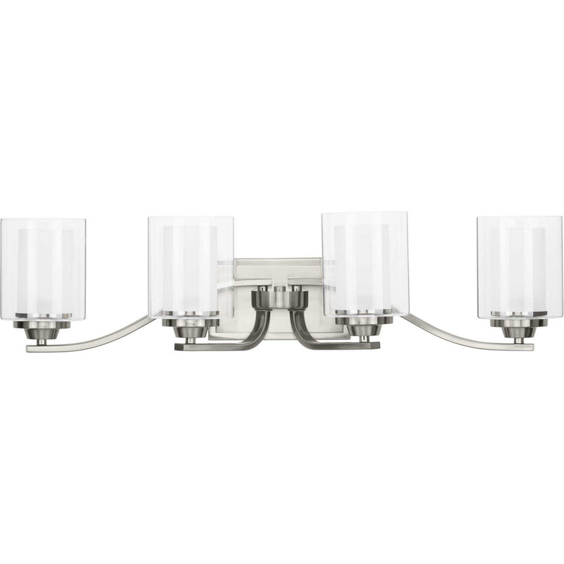 Progress Lighting P300123-009 Four Light Bath, Brushed Nickel