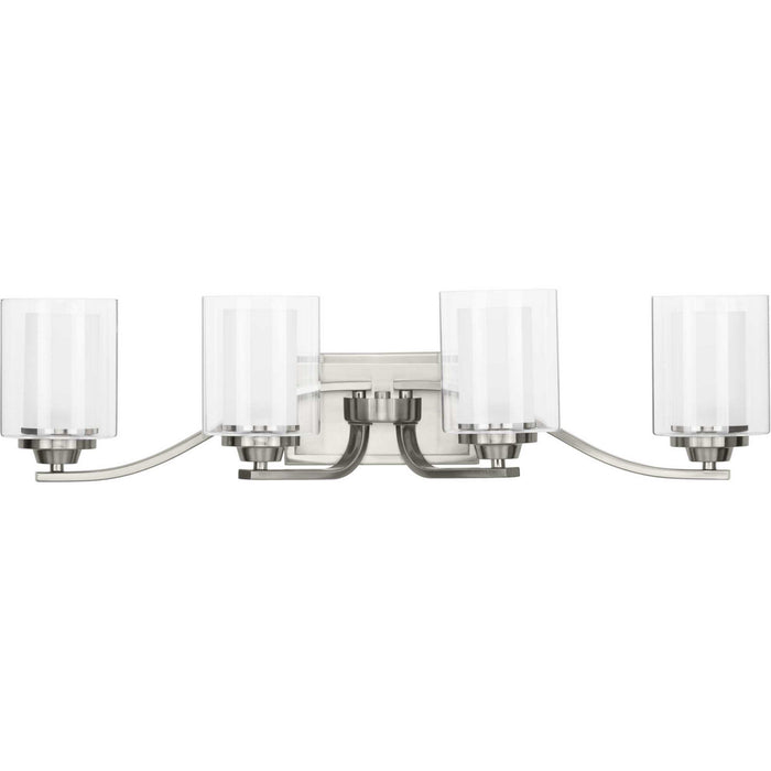 Progress Lighting P300123-009 Four Light Bath, Brushed Nickel