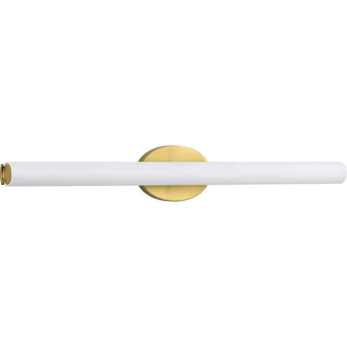Progress Lighting P300184-012-30 LED Linear Bath, Satin Brass