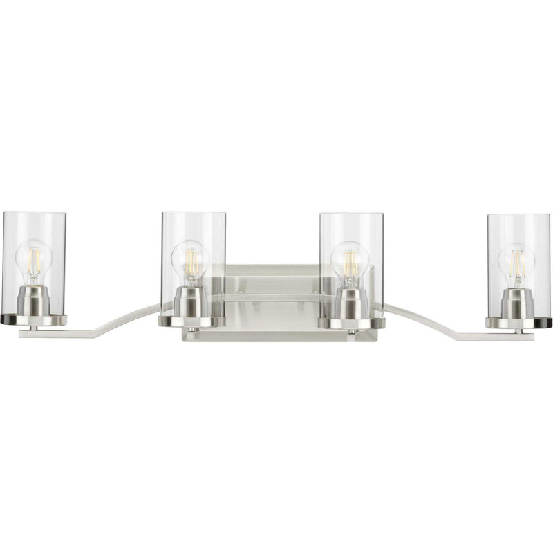 Progress Lighting P300259-009 Four Light Bath, Brushed Nickel