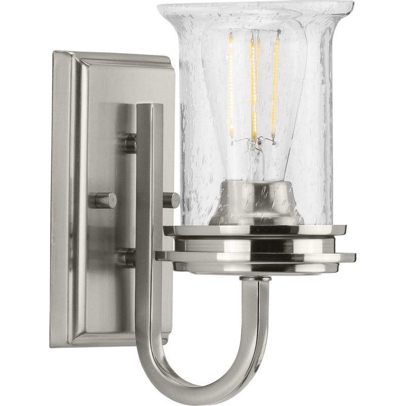 Progress Lighting P300272-009 One Light Bath, Brushed Nickel