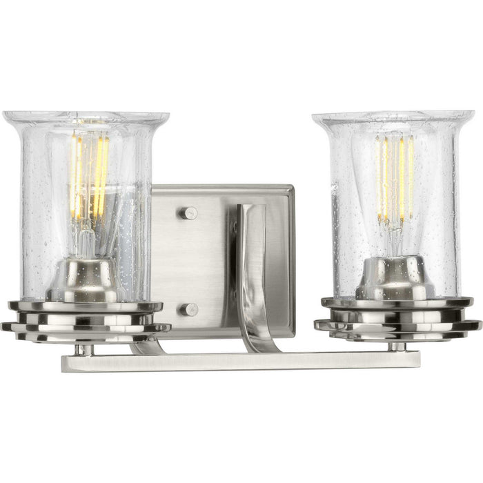 Progress Lighting P300273-009 Two Light Bath, Brushed Nickel