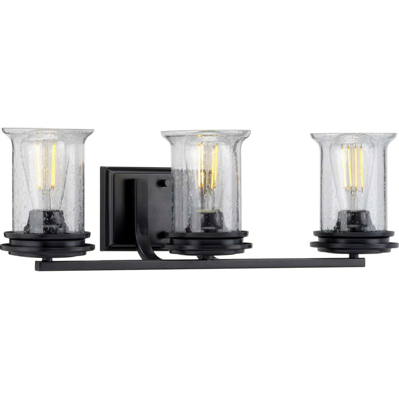Progress Lighting P300274-031 Three Light Bath, Black