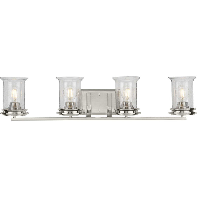 Progress Lighting P300275-009 Four Light Bath, Brushed Nickel