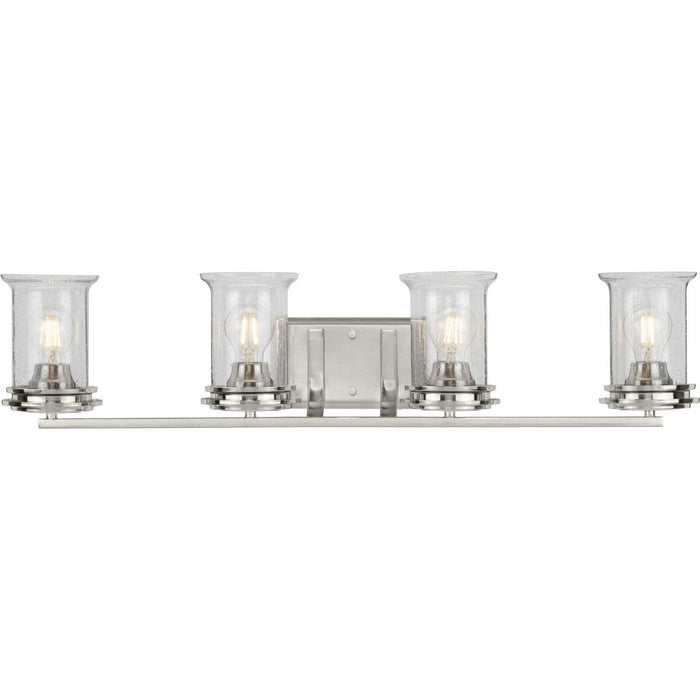 Progress Lighting P300275-009 Four Light Bath, Brushed Nickel