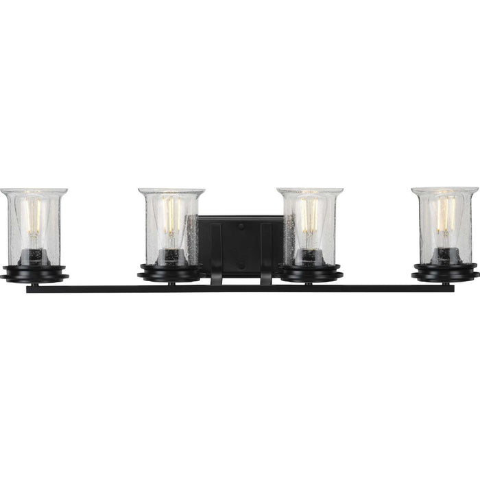 Progress Lighting P300275-031 Four Light Bath, Black