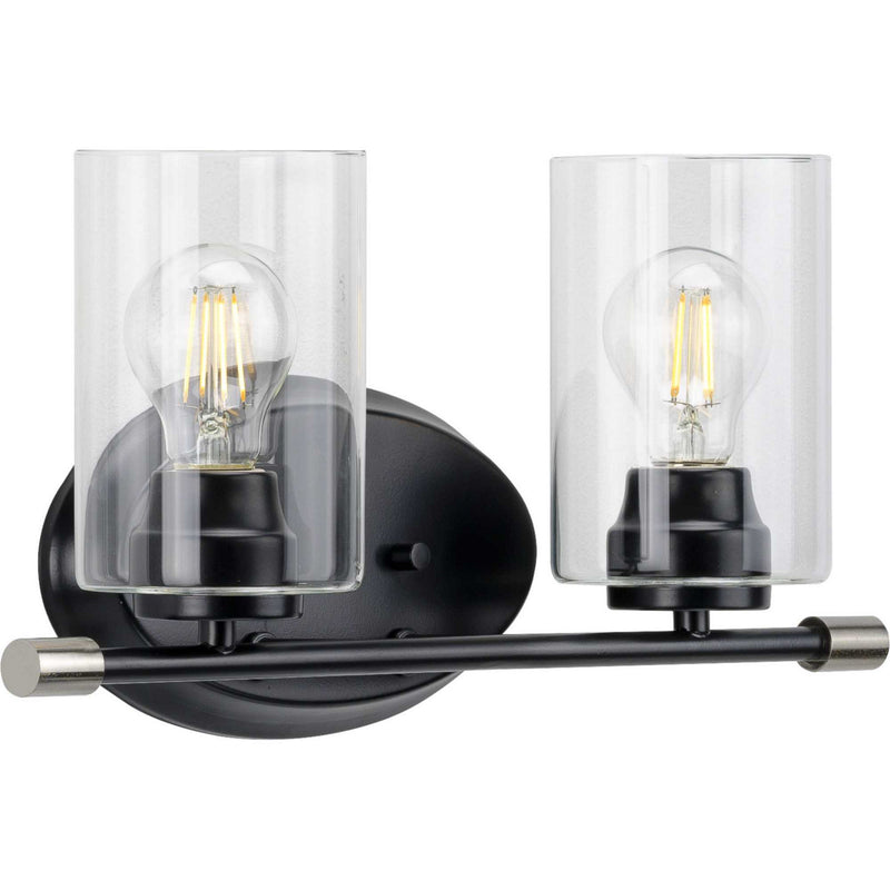 Progress Lighting P300277-031 Two Light Bath, Black