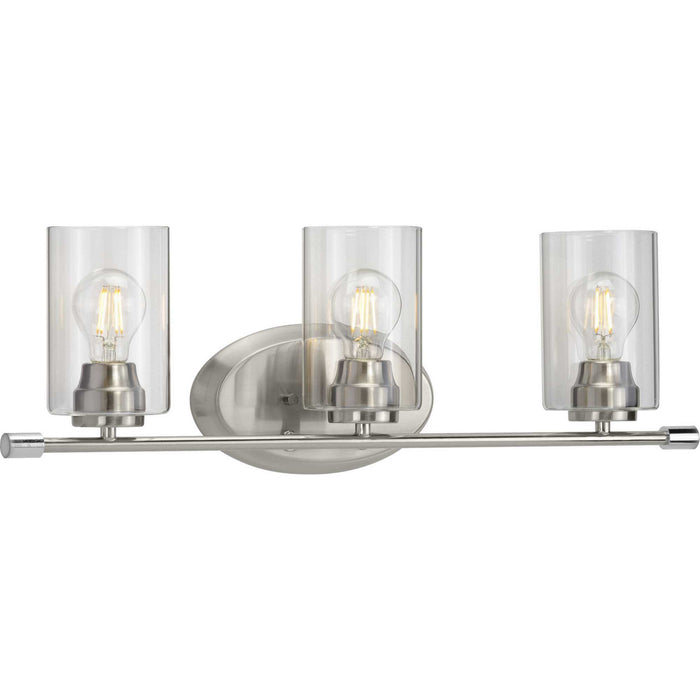 Progress Lighting P300278-009 Three Light Bath, Brushed Nickel