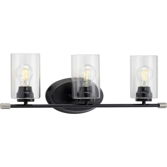 Progress Lighting P300278-031 Three Light Bath, Black