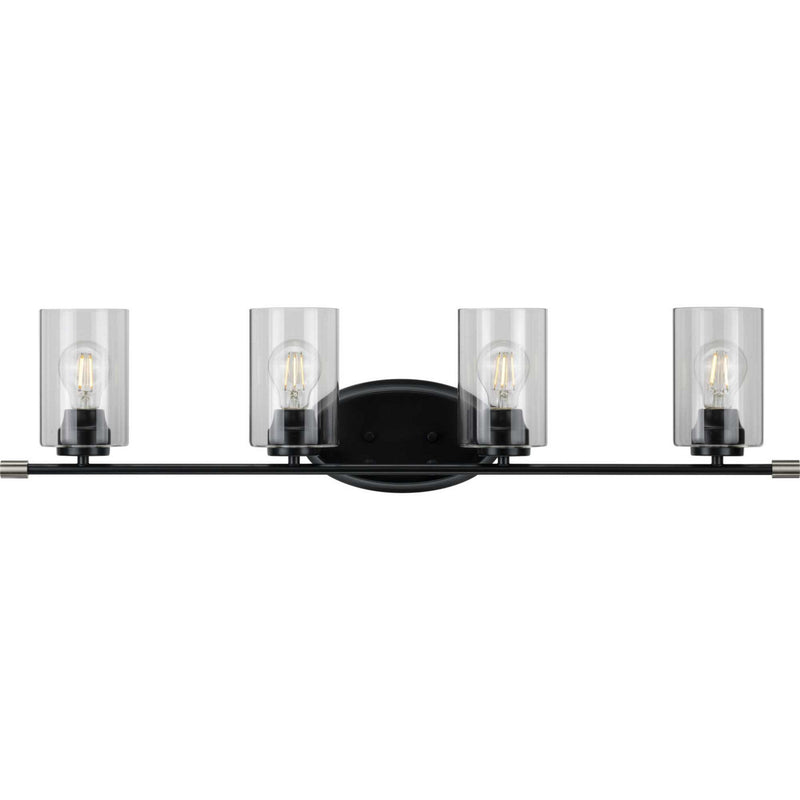 Progress Lighting P300279-031 Four Light Bath, Black