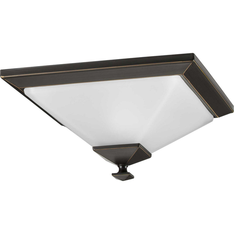 Progress Lighting P3854-20 One Light Flush Mount, Antique Bronze