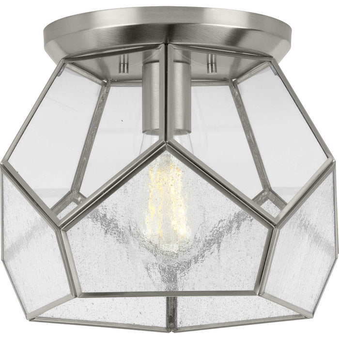 Progress Lighting P3868-09 One Light Flush Mount, Brushed Nickel