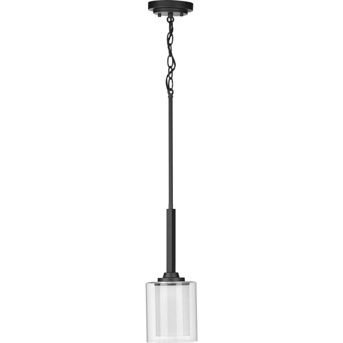Progress Lighting P500103-143 One Light Mini Pendant, Graphite