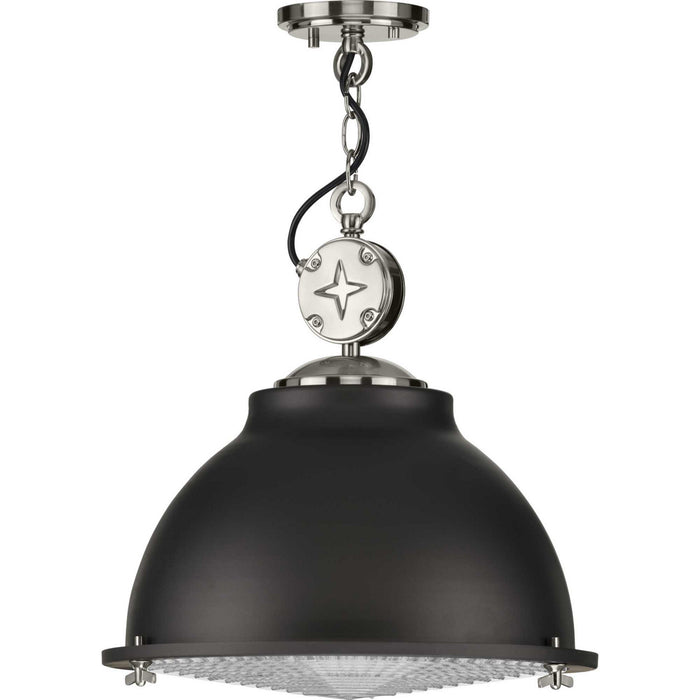 Progress Lighting P500212-143 One Light Pendant, Graphite