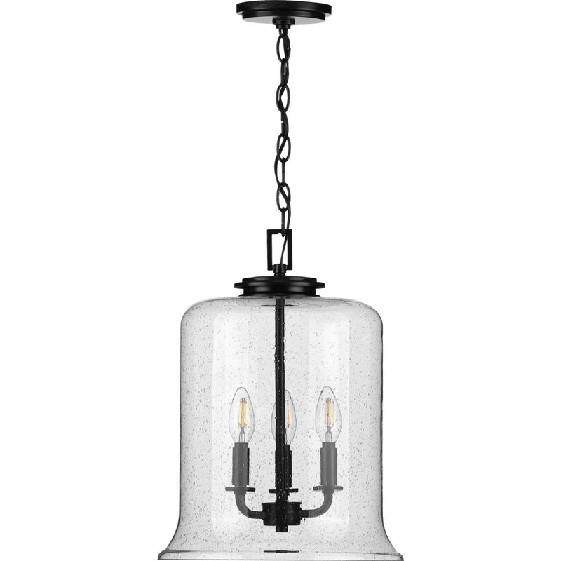 Progress Lighting P500239-031 Three Light Pendant, Black