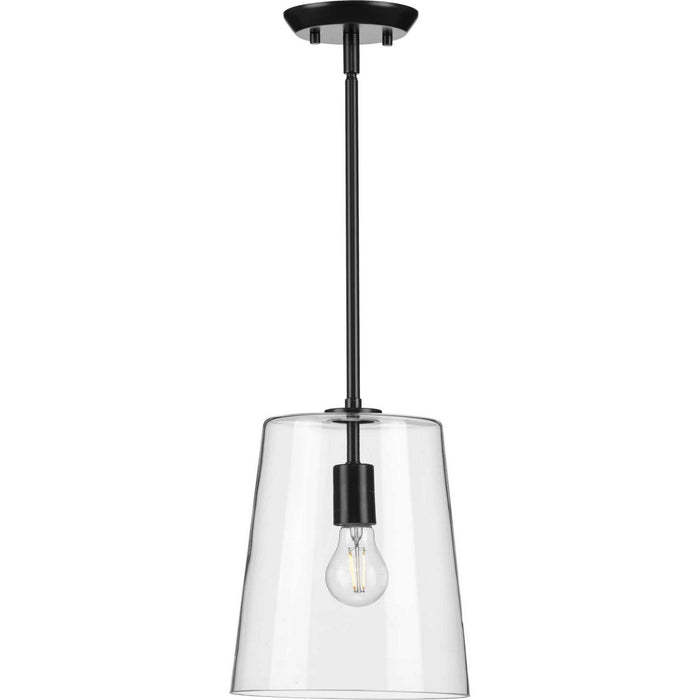 Progress Lighting P500241-031 One Light Pendant, Black