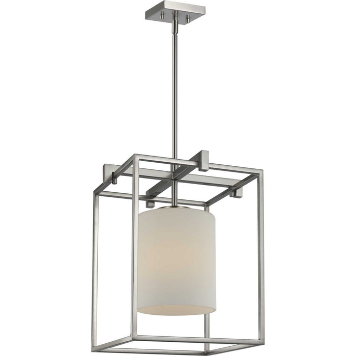 Progress Lighting P500274-009 One Light Mini Pendant, Brushed Nickel