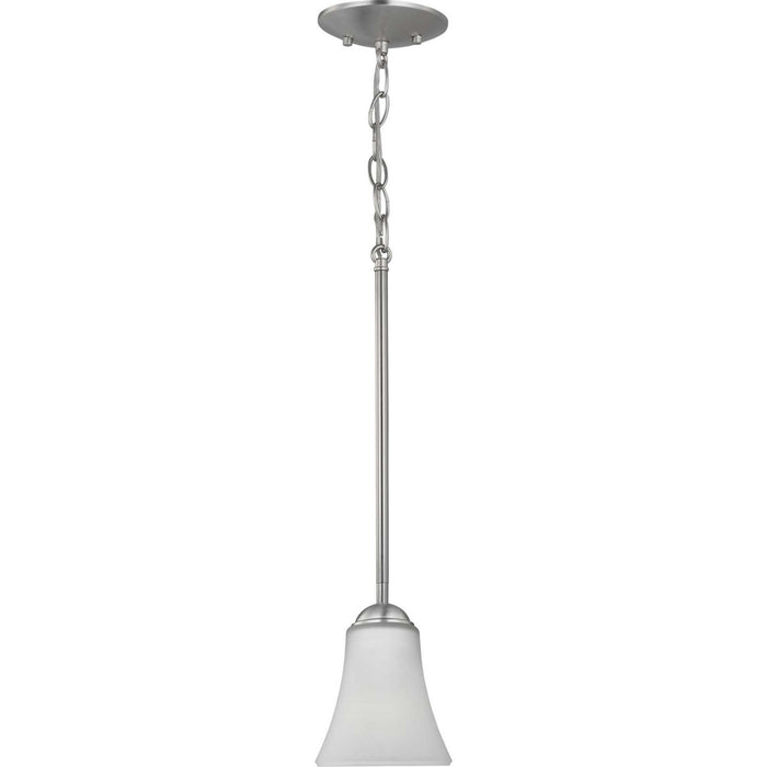 Progress Lighting P500288-009 One Light Pendant, Brushed Nickel