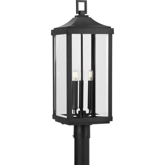 Progress Lighting P540004-031 Three Light Post Lantern, Black