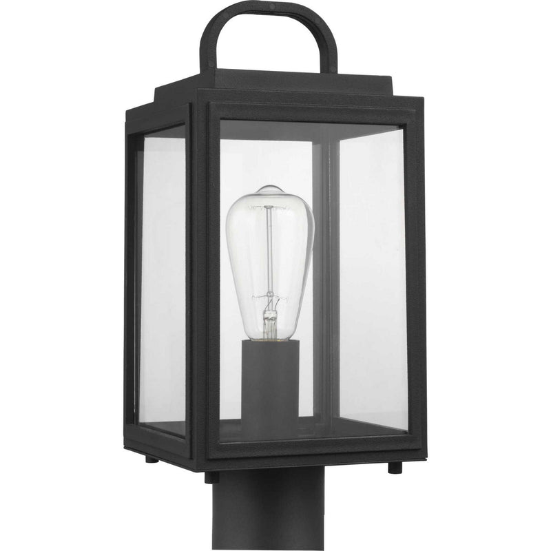 Progress Lighting P540064-031 One Light Post Lantern, Black