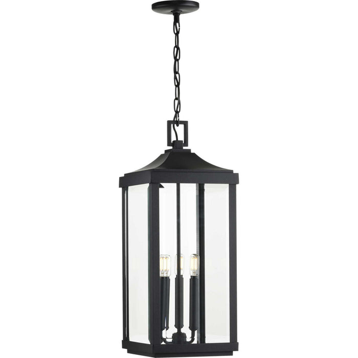 Progress Lighting P550004-031 Three Light Hanging Lantern, Black