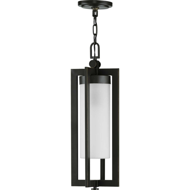 Progress Lighting P550044-108 One Light Hanging Lantern, Oil Rubbed Bronze
