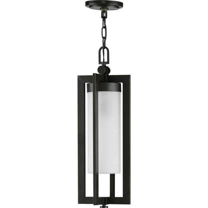 Progress Lighting P550044-108 One Light Hanging Lantern, Oil Rubbed Bronze