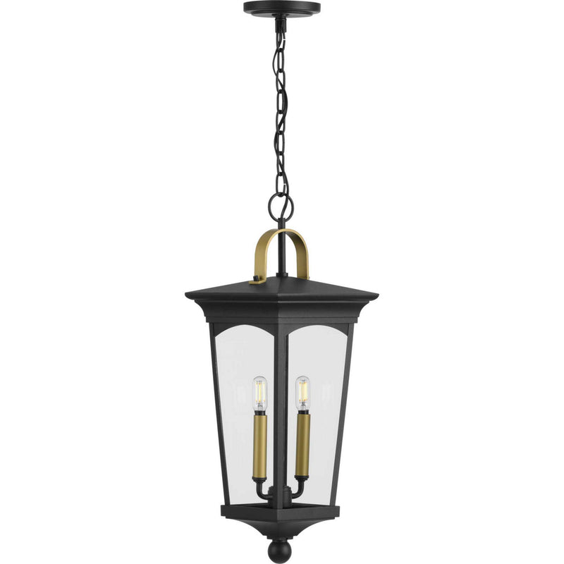 Progress Lighting P550067-031 Two Light Hanging Lantern, Black