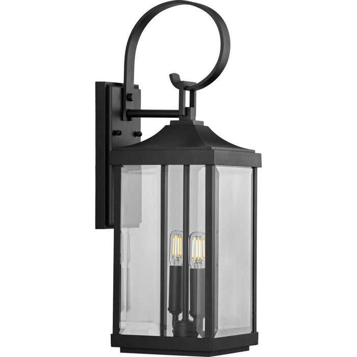 Progress Lighting P560022-031 Two Light Wall Lantern, Black