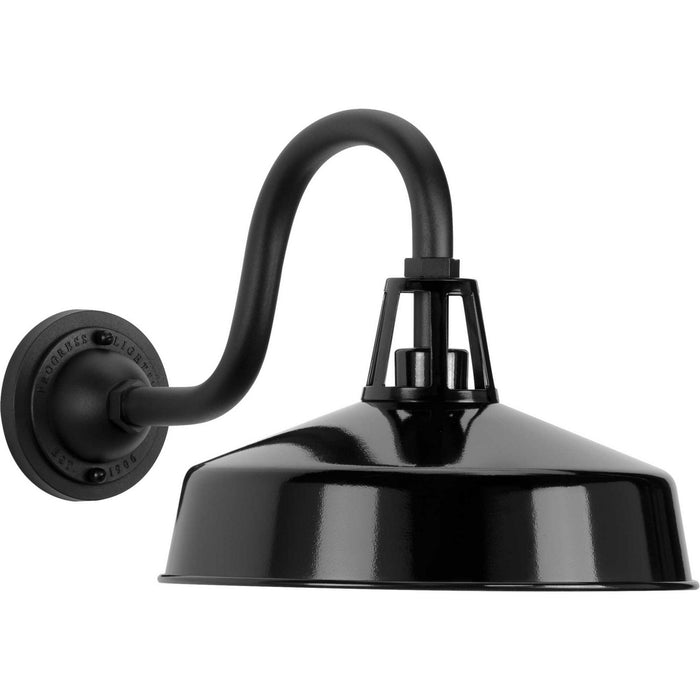 Progress Lighting P560091-031 One Light Wall Lantern, Black