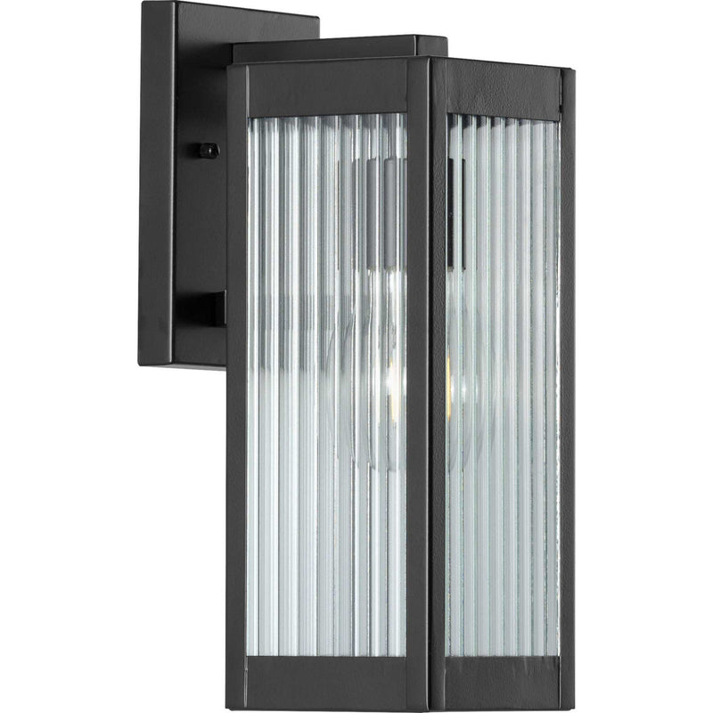 Progress Lighting P560129-031 One Light Wall Lantern, Black