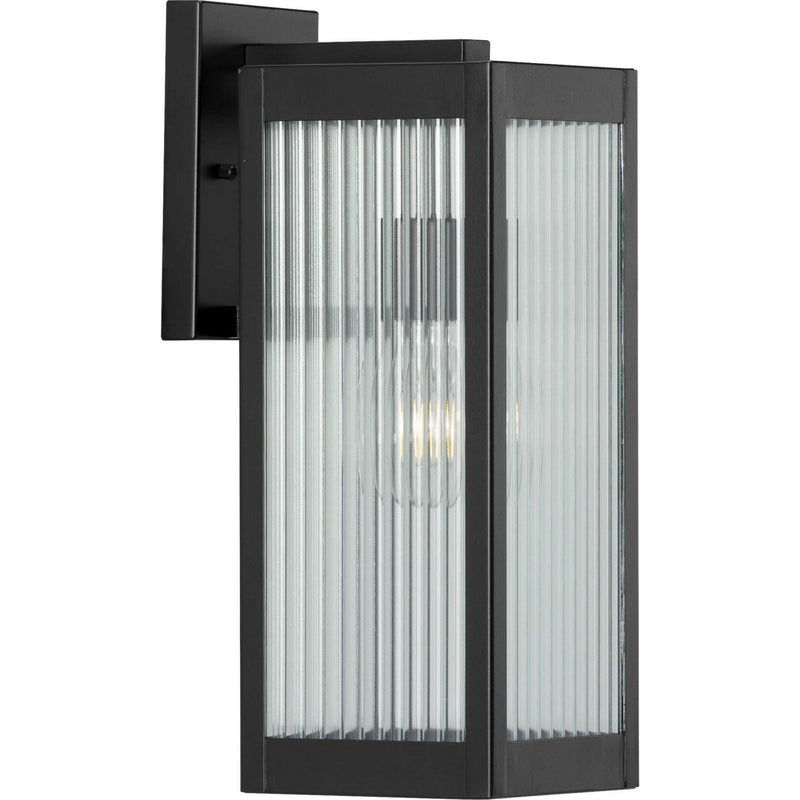 Progress Lighting P560130-031 One Light Wall Lantern, Black