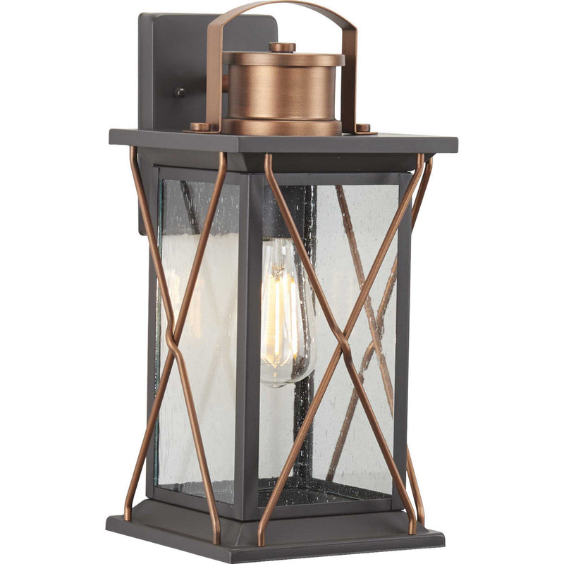 Progress Lighting P560157-020 One Light Wall Lantern, Antique Bronze