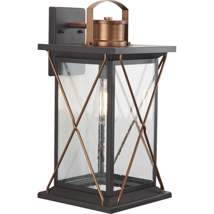 Progress Lighting P560158-020 One Light Wall Lantern, Antique Bronze