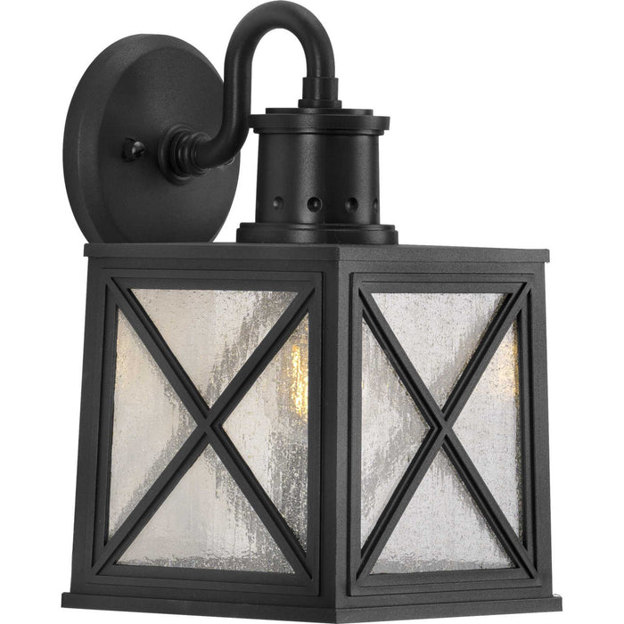 Progress Lighting P560164-031 One Light Wall Lantern, Black