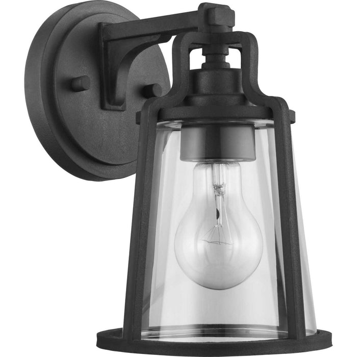 Progress Lighting P560177-031 One Light Wall Lantern, Black