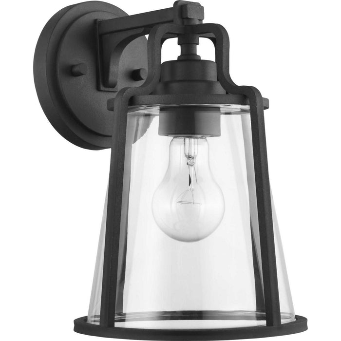 Progress Lighting P560178-031 One Light Wall Lantern, Black