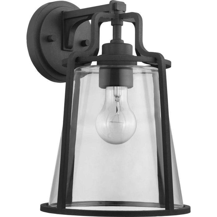 Progress Lighting P560185-031 One Light Wall Lantern, Black