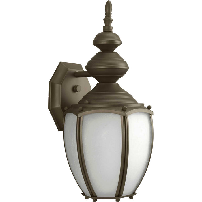 Progress Lighting P5770-20MD One Light Wall Lantern, Antique Bronze